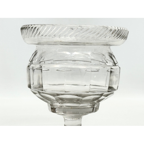 161 - An Early 19th Century Irish Regency Period glass bowl. Circa 1810. 11x12cm.