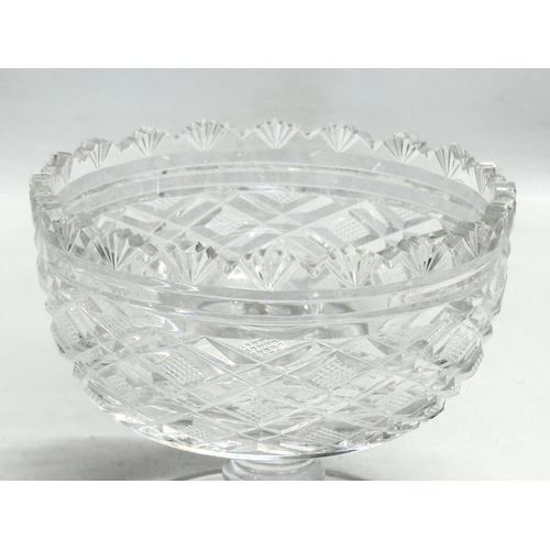 128 - A Waterford Crystal “Georgian Strawberry” footed bowl. 12x10.5cm