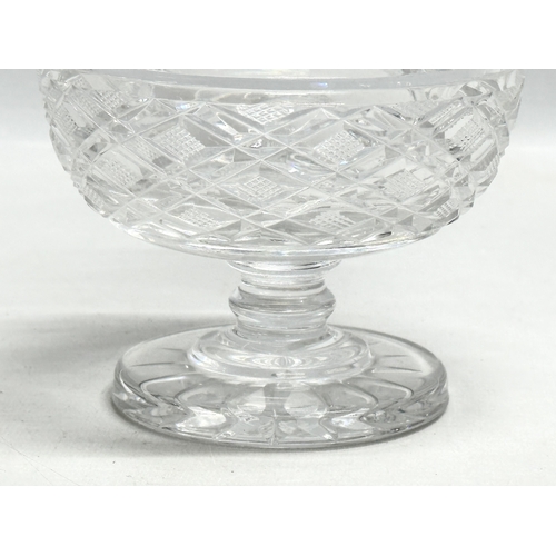 128 - A Waterford Crystal “Georgian Strawberry” footed bowl. 12x10.5cm