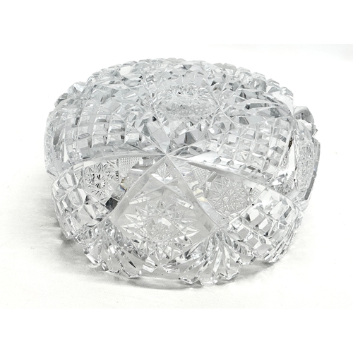 169 - An American “Brilliant Cut” glass fruit bowl. Late 19th/Early 20th Century. 20x11cm.