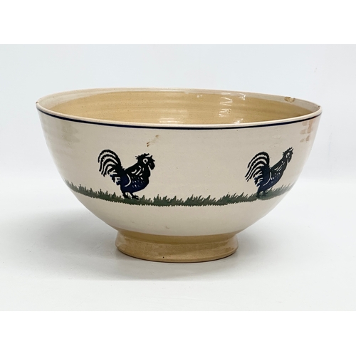 326 - Nicholas Moss and Emma Bridgewater. A large Nicholas Moss Pottery mixing bowl 27x14cm. 3 Nicholas Mo... 