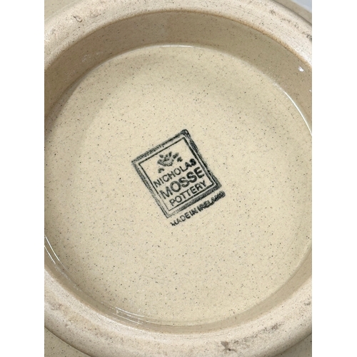 326 - Nicholas Moss and Emma Bridgewater. A large Nicholas Moss Pottery mixing bowl 27x14cm. 3 Nicholas Mo... 