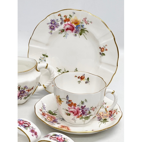 526 - A quantity of Royal Crown Derby “Posies” . Including tea cup, saucers and sandwich plate, 4 napkin r... 