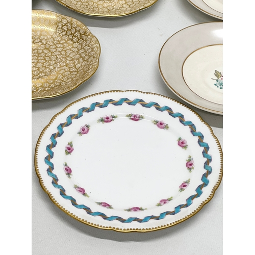 233 - A good collection of 19th and 20th Century saucers, sandwich plates and tea cups. Royal Crown Derby ... 