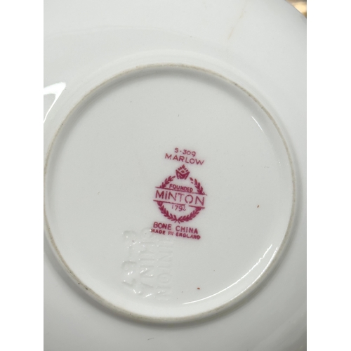 233 - A good collection of 19th and 20th Century saucers, sandwich plates and tea cups. Royal Crown Derby ... 