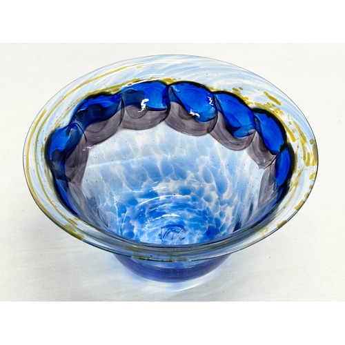 66 - Pauline Solven. A signed 1970’s art glass bowl. RH 582. Dated 1976. 17x9.5cm.