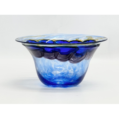 66 - Pauline Solven. A signed 1970’s art glass bowl. RH 582. Dated 1976. 17x9.5cm.