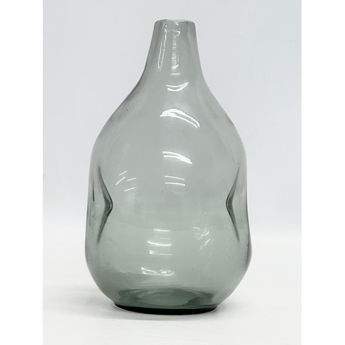 136 - Ronald Stennett-Willson. A 1950’s dimple glass bottle vase. Designed by Ronald Stennett-Willson. 10x... 