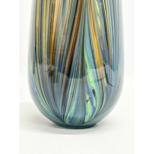 556 - A Late 20th Century art glass vase. 31cm.