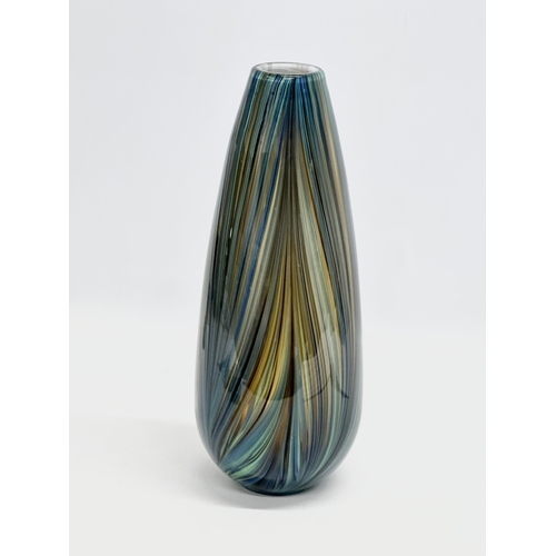 556 - A Late 20th Century art glass vase. 31cm.