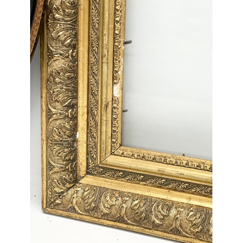 520 - 2 Late 19th Century Victorian gilt frames with original glass, together with a Late 19th Century pri... 