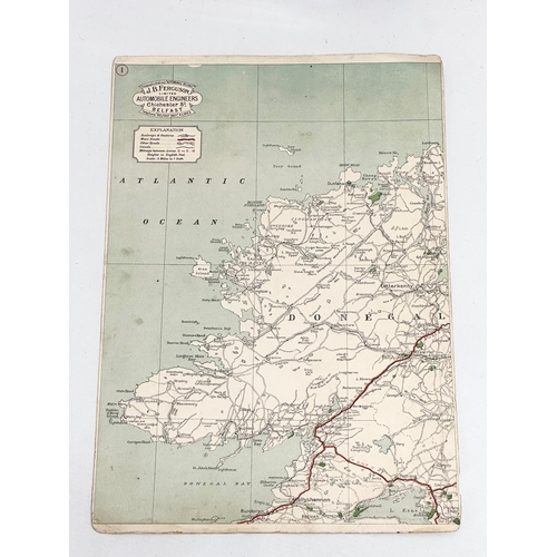 504 - An Early/Mid 20th Century J.B. Ferguson LTD Motorists’ Map of Ireland. In original folder.