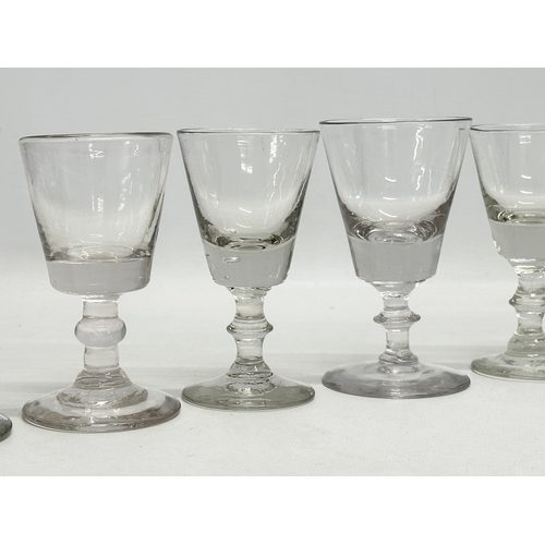 248 - A set of 12 Mid 19th Century Victorian glass rummers/port glasses. Circa 1850-1870. 11cm.