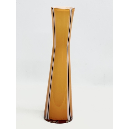 347 - A tall Mid Century art glass vase. 1950-1970. 37cm