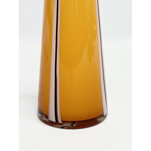 347 - A tall Mid Century art glass vase. 1950-1970. 37cm