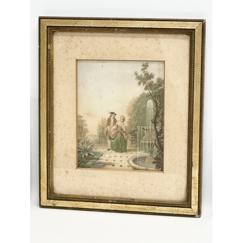 173B - George Baxter. Three 19th Century prints in oil colours. Greek Dance. The Reconciliation, 1852. H.R.... 