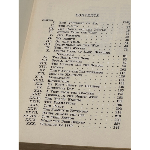 436 - A signed First Edition Clearing In The West, My Own Story. By Nellie L. McClung. An Irish Family in ... 