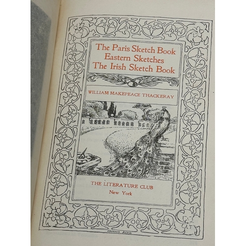 442 - William Makepeace Thackeray. The Paris Sketch Book Eastern Sketches The Irish Sketch Book. New York,... 