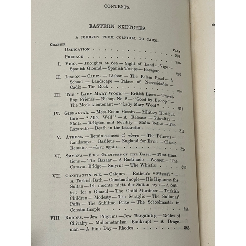 442 - William Makepeace Thackeray. The Paris Sketch Book Eastern Sketches The Irish Sketch Book. New York,... 