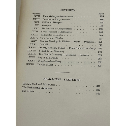 442 - William Makepeace Thackeray. The Paris Sketch Book Eastern Sketches The Irish Sketch Book. New York,... 