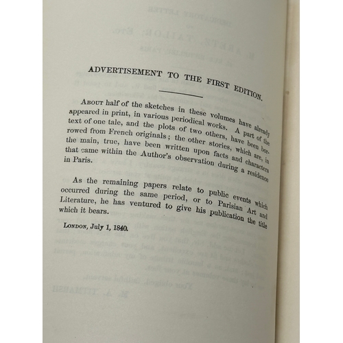 442 - William Makepeace Thackeray. The Paris Sketch Book Eastern Sketches The Irish Sketch Book. New York,... 