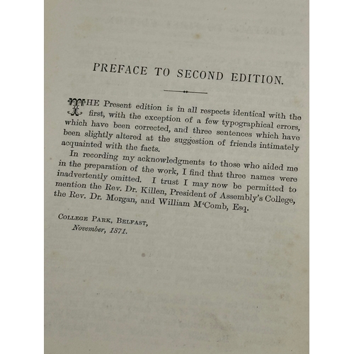 443 - Life & Times of Dr Cooke D.D. LL.D by Professor J. L. Porter. People Edition. Belfast. William Mulla... 