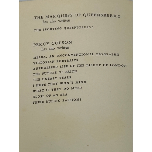 444 - The Marquess of Queensberry. Oscar Wilde and the Black Douglas. Reprinted January 1950. In Collabora... 