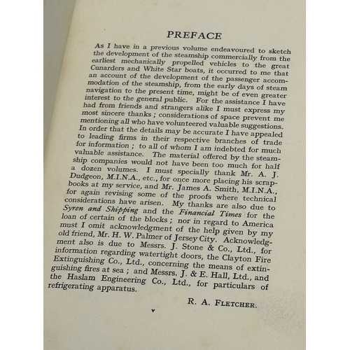 445 - Travelling Palaces, Luxury in Passengers Steamships by R. A. Fletcher. 1913. Published 1 year after ... 