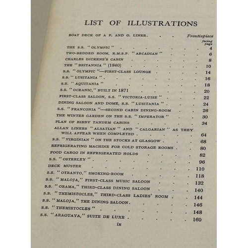 445 - Travelling Palaces, Luxury in Passengers Steamships by R. A. Fletcher. 1913. Published 1 year after ... 