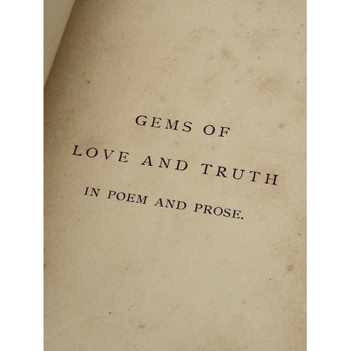 446 - A rare First Edition Gems of Love and Truth in Poem and Prose by L. Wylie. Belfast News Letter. 1897... 