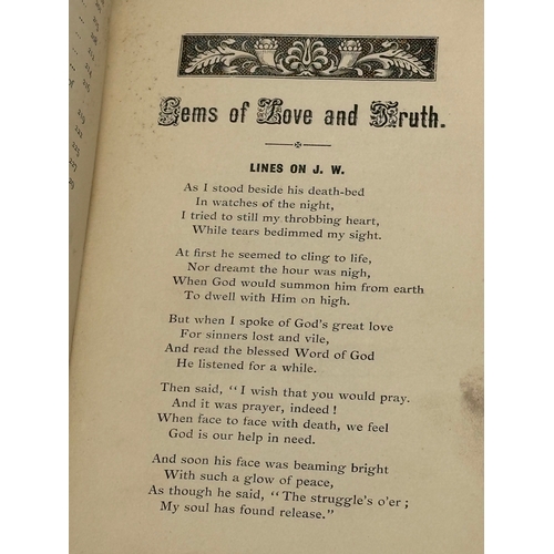 446 - A rare First Edition Gems of Love and Truth in Poem and Prose by L. Wylie. Belfast News Letter. 1897... 