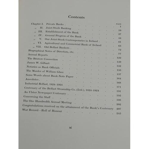 448 - Northern Banking Co Limited Belfast. 1824-1924. Presentation copy. With all prints. 1924.