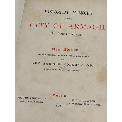 449 - James Stuart. Historical Memoirs of the City of Armagh. Dublin, 1900. New Edition.