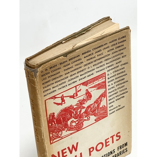 450 - New Irish Poems, New York 1948. 37 contemporary Irish poems with woodcuts by Harry Kernoff R.H.A.