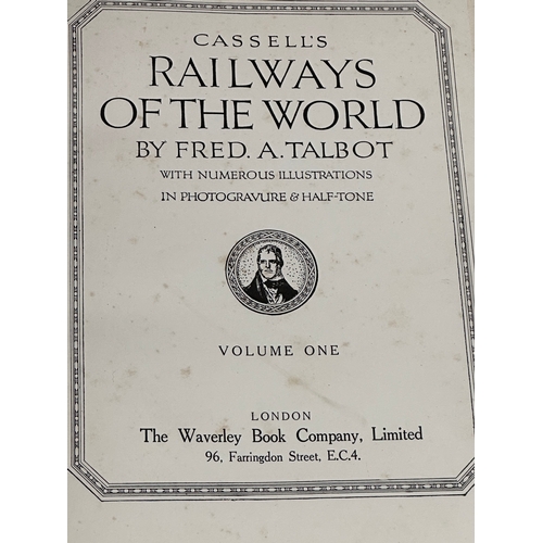 460 - F. A. Talbot Railways of the World. Complete 3 volumes. 1924.