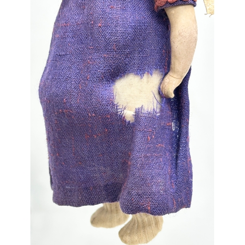 745 - 2 Early 20th Century bisque dolls. 1900-1910. 26cm