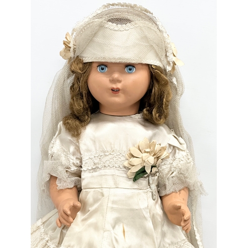 752 - A 1950’s Wilkinson & Gross “Cinderella No.3” talking doll. 55cm