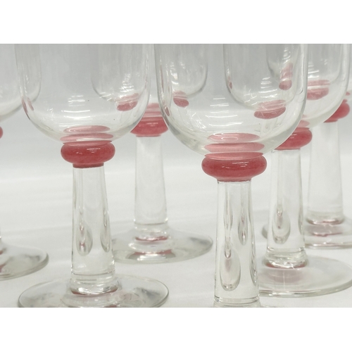 290 - Pauline Solven for Cowdy. A set of 6 wine glasses. Designed by Pauline Solven for Cowdy. 1970’s. Har... 