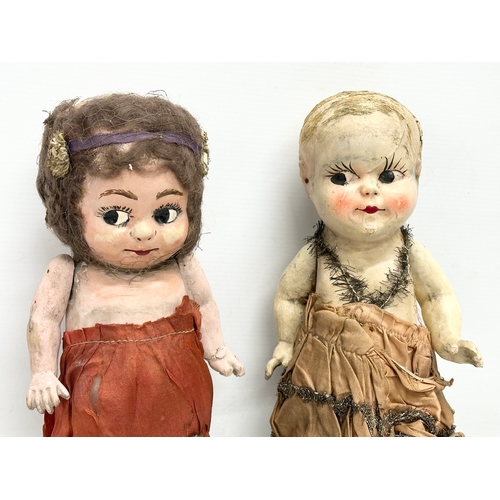 764 - 2 Early 20th Century dolls. 1 by Armand Marseille. 35cm