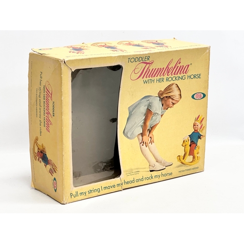 769 - A 1960’s Ideal Toddler Thumbelina With Her Rocking Horse. With original box.