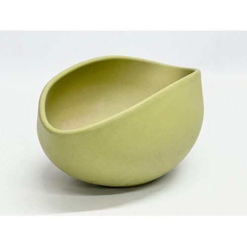 814 - A Mid Century style German salt glazed bowl. 25x15x12cm.