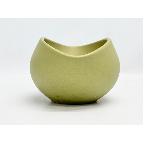 814 - A Mid Century style German salt glazed bowl. 25x15x12cm.