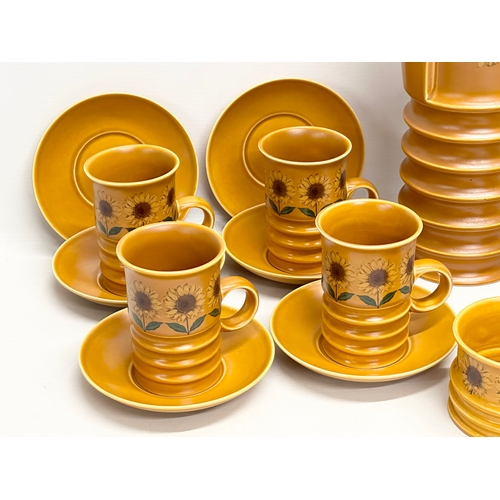 150 - A 1970’s Mid Century “Sunflower” coffee service by Carlton Ware.