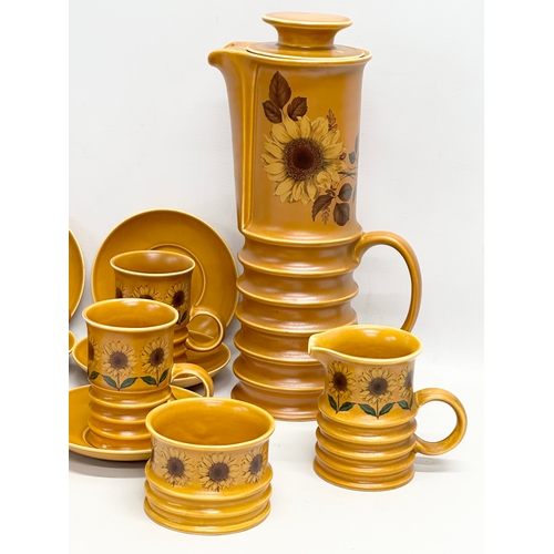 150 - A 1970’s Mid Century “Sunflower” coffee service by Carlton Ware.