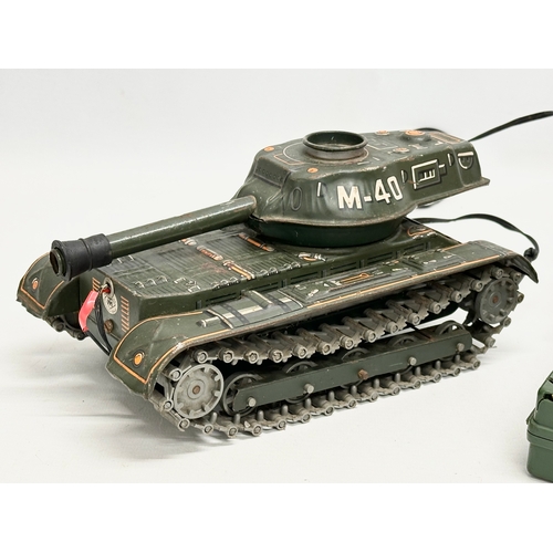 776 - A rare 1960’s Japanese remote control M-40 Tank.