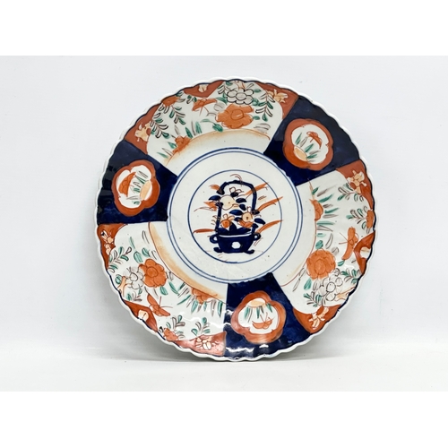 476 - Imari and Cloisonné. A large Late 19th Century Japanese Imari charger, Meiji Period. With a vintage ... 