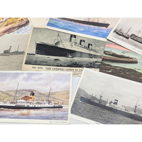 936 - A quantity of Irish postcards including Harland & Wolff 