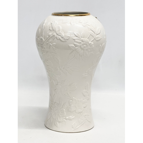 990 - A Waterford “The Gardens of Powerscourt” vase. Ellantine Rose. 28cm