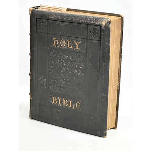 888 - 2 Late 19th Century Holy Bibles.