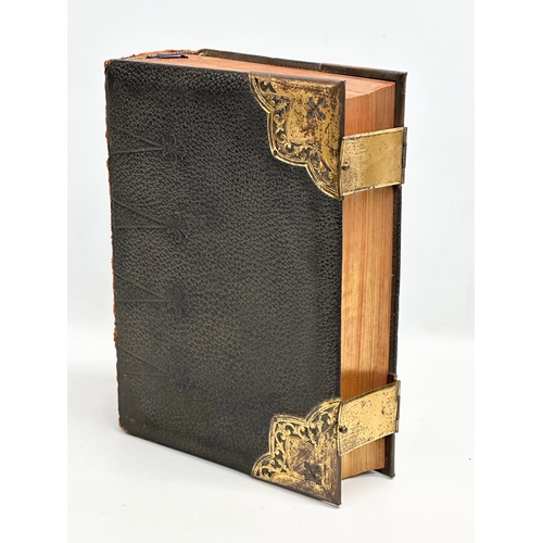 888 - 2 Late 19th Century Holy Bibles.